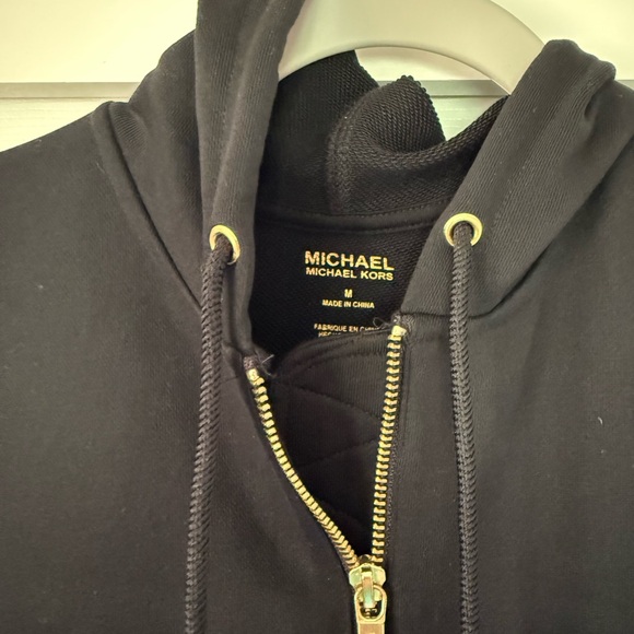 Michael Kors Black Hoodie with Gold Accents - Picture 2 of 3